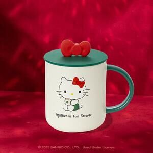 Starbucks × Hello Kitty Together in Fun Forever 16oz Ceramic Mug with Bow Lid